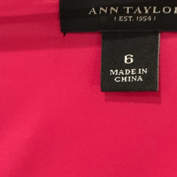 Ann Taylor Shortsleeve Fuscia Dress - Picture 3 of 8